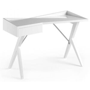 ORIGAMI design íróasztal - 120cm - fehér