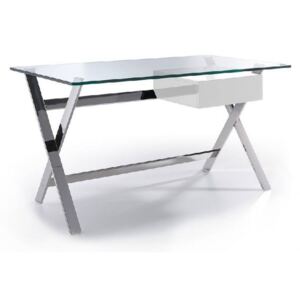 GLOSSY design íróasztal - 145cm - fehér