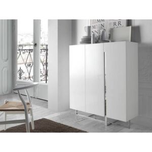MONIQ design szekrény - fehér - 135cm