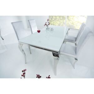 MODERN BAROCK design étkezőasztal - 150cm - fehér