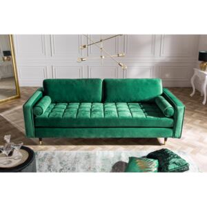 COZY VELVET design bársony kanapé - 225cm - smaragd