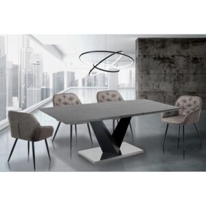 VALY design bővíthető étkezőasztal - 160-200cm - cement