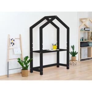Stolly fekete házikó formájú asztal, 39 x 97 x 133 cm - Benlemi