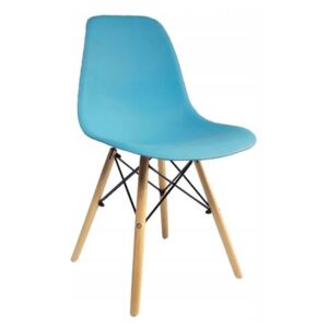 Skandináv stílusú azúrkék szék CLASSIC
