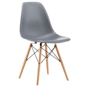 Skandináv stílusú sötét szürke szék CLASSIC