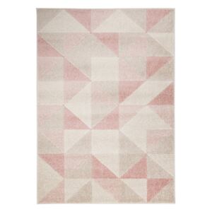 Urban Triangle rózsaszín szőnyeg, 100 x 150 cm - Flair Rugs
