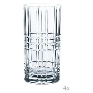 Square Longdrink 4 db kristályüveg pohár, 445 ml - Nachtmann