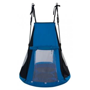 Fészekhinta sátorral SPARTAN 110 cm - Kék