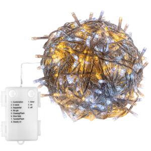 Elem fényfüzér VOLTRONIC® - 10m/100x LED fehér mix