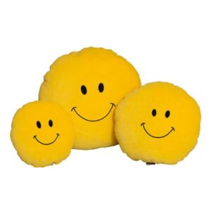 Plüss párna (sárga) - Smiley -43