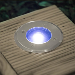 LED-es talajba építhető szolár lámpa kör