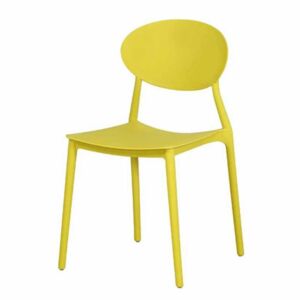Műanyag rakásolható szék, citromsárga - COMPASS