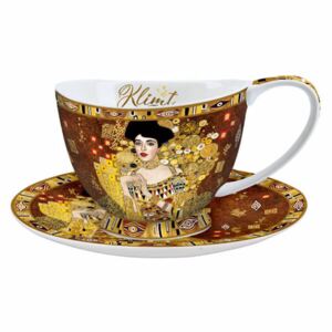 Klimt porcelán csésze aljjal díszdobozban - 320 ml - Adele Bloch CARMANI