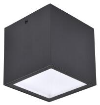 LED lámpatest , oldalfali , 6.7W , természetes fehér , sötét szürke , kültéri , IP65 , LUTEC , GEMINI