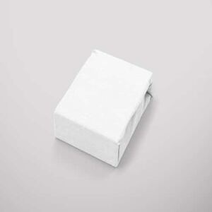 Pamut gumis lepedő jersey fehér színben - 220*200 cm