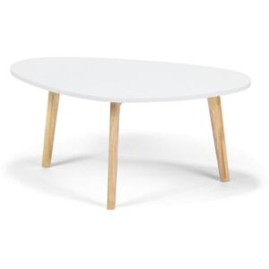 Skandinavian fehér dohányzóasztal, hossz 84,5 cm - loomi.design