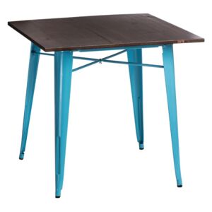 Paris Wood asztal kék - dió
