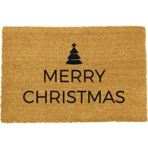 Merry Christmas természetes kókuszrost lábtörlő, 40 x 60 cm - Artsy Doormats