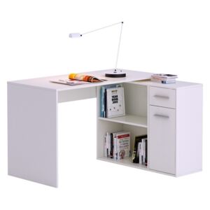 Sarok íróasztal LU153, Szín: Fehér