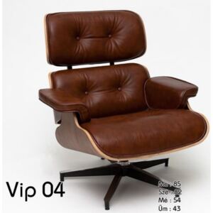 VIP 04 Fotel barna dió fekete bázis