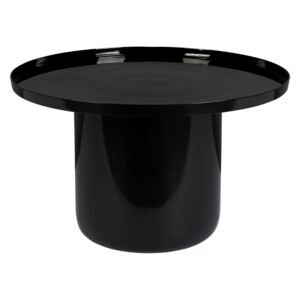 Shiny Bomb fekete dohányzóasztal, ø 67 cm - Zuiver