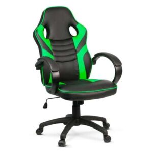 Gamer szék karfával - zöld - 71 x 53 cm / 53 x 52 cm
