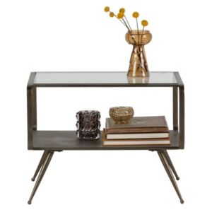 BePureHome - Fancy lerakóasztal, rézsárga, fém/üveg