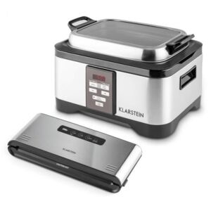 Klarstein Tastemaker + Foodlocker Pro, készlet vákuumos főzéshez (sous-vide), elektromos főzőedény + vákuumozó gép, 550 W/6 l, 0,8 bar