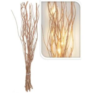 12 LED-es világító arany sakura fűzfa ágak, 40 cm magas - meleg fehér