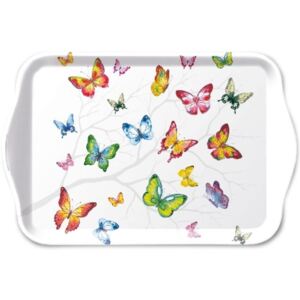 AMB.13714230 Colorful Butterflies műanyag kistálca 13x21cm