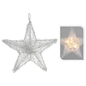 10 LEDes karácsonyi csillag 30 cm