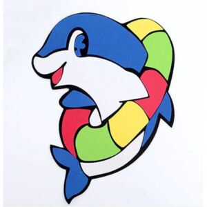 Habszivacs fali dekoráció - delfin