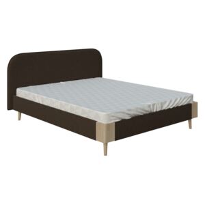 Lena barna kétszemélyes ágy, 180 x 200 cm - AzAlvásért