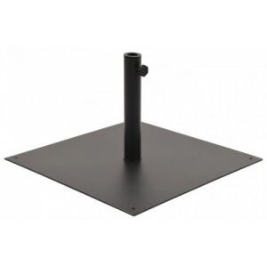 Fekete négyszög alakú acél napernyő talp 17 kg