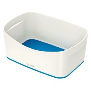 MyBox fehér-kék asztali tárolódoboz, hossz 24,5 cm - Leitz