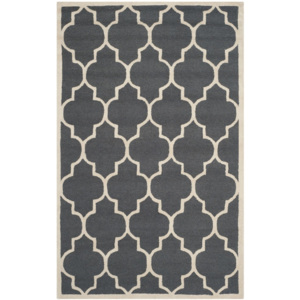 Everly sötétszürke gyapjú szőnyeg, 91 x 152 cm - Safavieh
