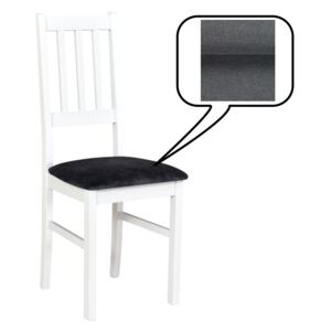 Jídelní židle BOS 4, 94x43x40 cm, bílá/látka 8