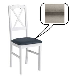 Jídelní židle NILO 11, 95x40x43 cm, bílá/látka 14