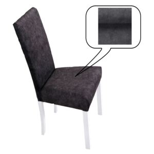 Jídelní židle ROMA 2, 97x41x45 cm, bílá/látka 24Z