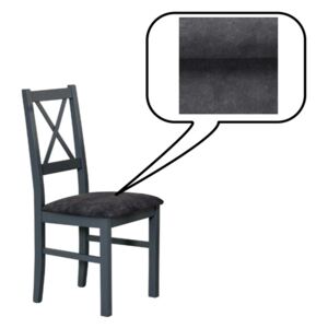 Jídelní židle NILO 10, 94x43x40 cm, grafit/látka 24Z