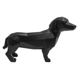 Origami Dog fekete dekoráció - PT LIVING