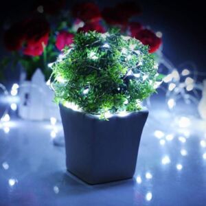 Micro LED-es elemes dekor fényfüzér, hideg fehér, 4m