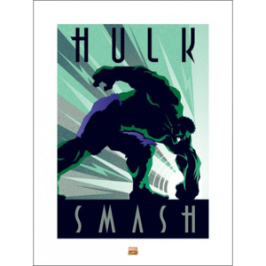 Marvel Deco - Hulk Festmény reprodukció, (60 x 80 cm)