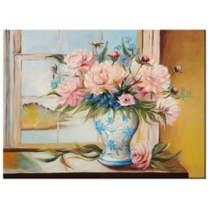 Festett kép Színes virágok vázában 115x85cm RM2738A_1AS