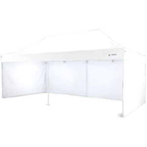 Party sátor 3x6m - 3x6m plusz 3 oldalfal - Fehér