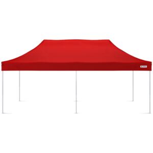 Party sátor 3x6m - 3x6m 3 oldalfal nélkül - Piros