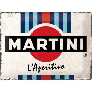 Nostalgic Art Fémtáblák: Martini (L'Aperitivo Racing Stripes) - 40x30 cm