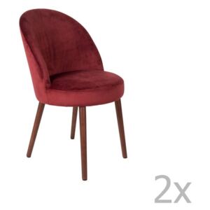 Barbara 2 részes piros szék szett - Dutchbone