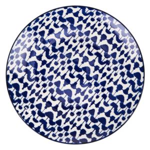 INDIGO SKY tányér pöttyös mintával, Ø 26,5 cm