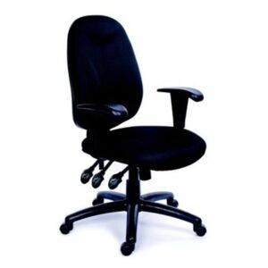 Irodai szék, állítható karfás, exkluzív fekete szövetborítás, fekete lábkereszt, MAYAH Energetic (BBSZVV11)